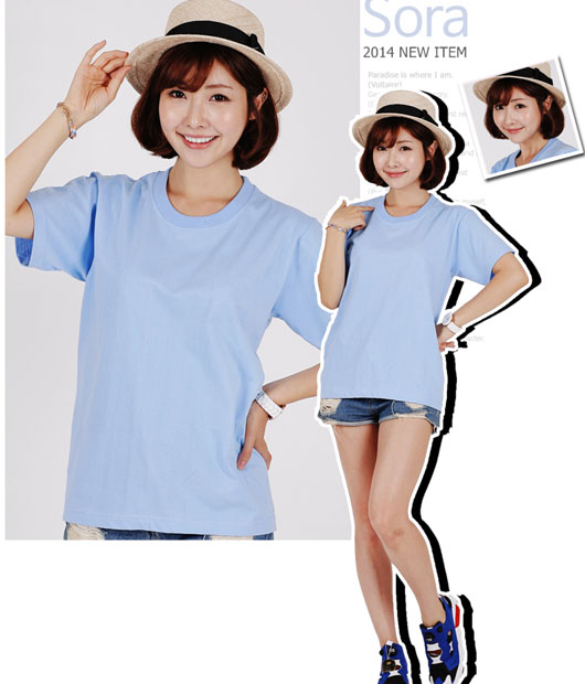 면 30수 라운드 티셔츠 (반팔/긴팔) (아동용,성인용)