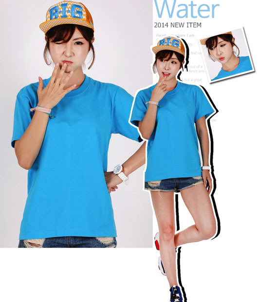 면 20수 라운드 티셔츠 (반팔/긴팔) (아동용,성인용)