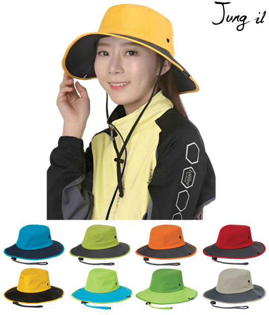 단체 행사 모자 /등산 레저 모자 [벙거지][와이어 챙 망사] / 1755